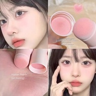 Beginner's matte plain powder blusher powder blusher stick sponge powder blusher cream