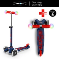 Xe trượt scooter Micro Mini Deluxe Magic (phiên bản tay cầm và bánh xe đèn LED)