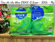 Tăm Chỉ Nha Khoa Oral-B Glide Scope Outlast ( Túi 300 tăm ) Hàng Mỹ - Hãng Đổi Mẫu Mới Nhất Túi Zip
