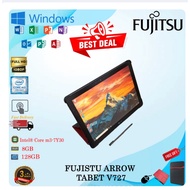 READY STOCK) Fujitsu Arrow TabLET V727 ( Touchscreen )Intel Core m3-7Y30 - 8GB RAM - 128GB SSD   ✅St