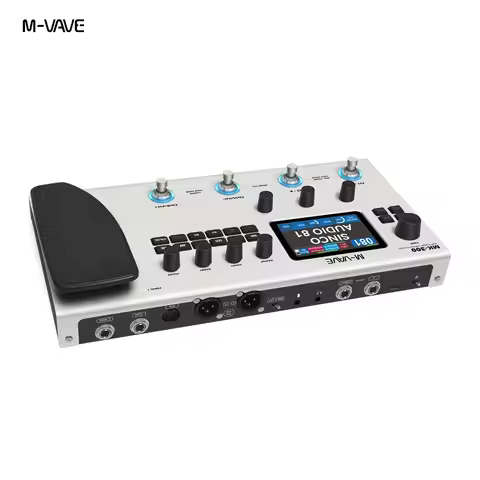 M-VAVE MK-300 Multi-Function Guitar/Bass Effector Pedal | 300s Looper+128 Drum MIDI DAW | ANN Neural