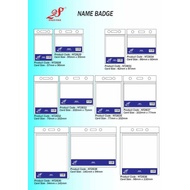 PVC NAME TAG / NAME BADGE / ID TAG / TRANSPARENT ID NAME TAG