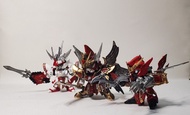 【塗裝完成品】SD高達三國傳 BB戰士紅蓮裝 曹操, 郭嘉, 司馬懿沙薩比
