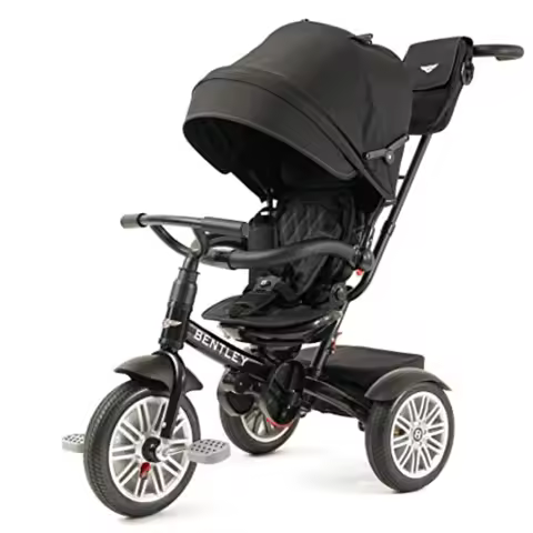 Bentley Trike All Terrain Toddler Bike 6-in-1 Officially Licensed by Bentley Motors UK Onyx Black Tr