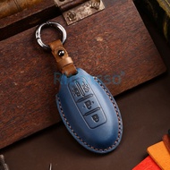 Real Leather Car Key Case For Nissan Quest MPV Elgrand NV200 Evalia Serena 4 Buttons Remote Fobs