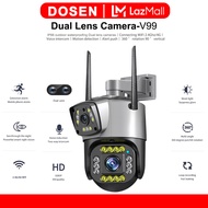 DOSEN HD 1080p V380 Pro wireless dual lens outdoor waterproof 360 cctv with audio and speaker IP Sec