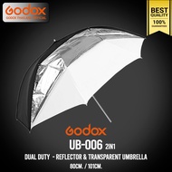 Godox Umbrella UB-006 Dual Duty ( 2in1 Reflector &amp; Transparent ) ร่มสะท้อน + ร่มทะลุ 84cm. / 101cm.