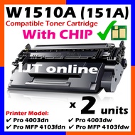 2x Compatible to HP 151A HP151A W1510A Laserjet Pro M4003dn M4003dw 4003dn 4300dw Pro MFP 4103fdn 41