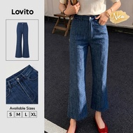 (New Arrival) Lovito Casual High Waist Tapered Carrot Zipper Pocket Spring Summer Holiday Weekend Da