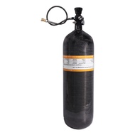 PCP Tank Dual Gauge Charging Valve Air Filling Station Refill Adapter with 400Bar 6000Psi Gauge 50cm