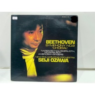 2LP Vinyl Records Record Beethoven SYMPHONY NO.9 "CHORAL" SEIJI OZAWA SFL-8711/12 (J7B160)