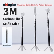 aMagisn Amay Invisible Selfie Stick Insta360/DJI X5/X6/GoPro Extension Rod Accessory Handheld 3-Mete
