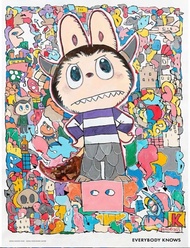 How2work Lbubu zimomo “EVERYBODY KNOWS” - KASING LUNG SOLO EXHIBITION Poster