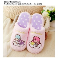 LITTLE TWIN STARS BEDROOM SLIPPERS House Slippers Men Women Comfortable Shoes