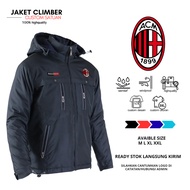 Milan Football Parachute Jacket, Men's and Women's Sports Jacket, Custom Football Logo