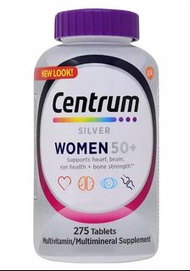 美國 Centrum Silver Women 50+ 銀善存綜合維他命 (適合50歲以上女士) 275粒