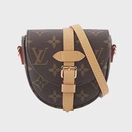 LV Chantilly Monogram 帆布及牛皮馬鞍斜背包 M46643 (Micro) (棕色)