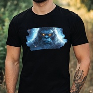 Mens Bigfoot Glowing Eyes Print Cotton T-Shirt Size Xs To 3Xl-F8Ew