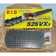 Chain 525-120 X-RING Black Genuine Did (525VX3-120) Hair Clip Joint