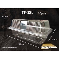 TP-18L (7inch) ±20's Plastic Tray / Disposable Packaging Food Tray / Bekas Makanan