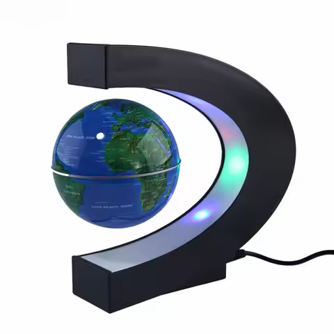 E2 LED World Map Globe Magnetic Levitation Floating Globe Antigravity Lamp Novelty Ball Light Birthd