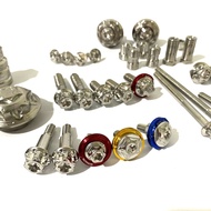 Salaya Sirius Ex 150 Wave Winner X Ex 135 Full Salaya Brake Handle Screw with Stainless Steel Canopy