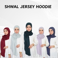 Shawl Jersey Cotton Hoodie Kain 2 m/ Wanitah Muslim Fashion Hijab