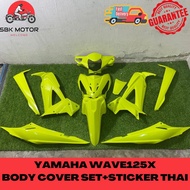 HLD HONDA WAVE125X ULTIMO BODY COVER SET VR46 YELLOW WITH STICKER THAI