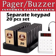Separate Keypad Pager buzzer signal far distance Paging System Hawker Centre Wireless Buzzer Queue M