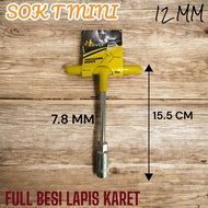 KUNCI SOK T 12MM MINI FULL BESI LAPIS KARET ALAT PERKAKAS MURAH S2542