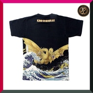 Focart Hand-dyed T-shirt Black L (Length 68.5 x Width 51cm) Fujisan Kin-gin-kin-dora
Focart Hand-dye