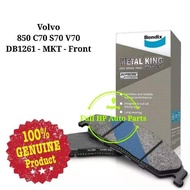 Bendix DB1261MKT Front Brake Pad - Volvo 850 C70 S70 V70