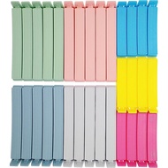 36 PCS Plastic Chip Clips for Food Packages, Curved Design Sealing Bag Clips for Food, Kitchen and H