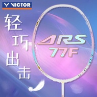 Racket Victor วิคเตอร์ KT เครื่องมือกีฬาแบดมินตันแบบคาร์บอนไฟเบอร์สีชมพูสำหรับผู้เล่นระดับมืออาชีพแล