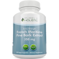 Purely Holistic Pine Bark Extract 350mg 180 Vegan Capsules 95% Proanthocyanidins - French Maritime P