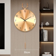 Antique Luxury Wall Clock Single-Sided Round Wall Clock Modern Living Room Wall Clock/ Modern Quartz