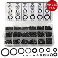 90-225Pcs Rubber O Ring Oil Resistance O-Ring Washer Seals Watertightness Assortment Different Size 