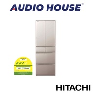 HITACHI R-HW540RS-XN  416L 6 DOOR FRIDGE  COLOUR: CRYSTAL CHAMPAGNE  ENERGY LABEL: 3 TICKS  1 YEAR WARRANTY BY HITACHI