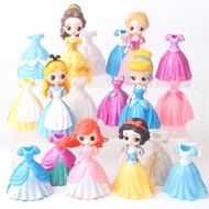Fairy Tale Princess Hand-Made Model Cinderella Snow White Belle Cake Ornaments Children Play House Doll Foreign Trade