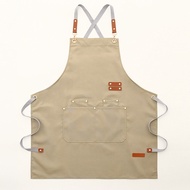 Waterproof Canvas Apron Kitchen Household Dirt-Resistant Wear-Resistant Tooling Extra Long Apron 4WW