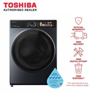 Toshiba 10.5 KG Front Load Washing Machine TWD-T25BZU115MWS(MG)