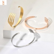 GGR Party Jewelry Vintage Exquisite Creative Retro Open Fashion Jewelry Korean Style Bangle Women Bangle Fork Bangle