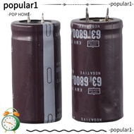 POP 2pcs Electrolytic Capacitor Set, Electronic Component Kit Capacitor Component, High-quality 63V 6800uF Aluminum 25 × 50mm