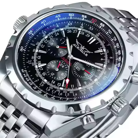 JARAGAR 212 New Men's Automatic Mechanical Watch Fashion Business Luxury Calendar Week Men's Premium