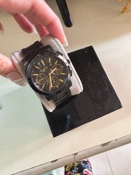 二手agnes b 黑金鋼手錶 功能正常 包順豐