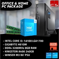 Office & Home Intel 14th Gen PC Package with Slim Casing (Intel i3-14100 / Intel i5-14400)