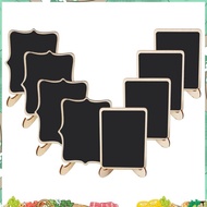 Mini Chalkboard Signs, 20 Pack Framed Small Chalkboard Labels with Easel Stand, Wooden Blackboard fo