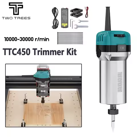 TWOTREES TTC 450 Trimmer Kit 800W Wood Trimmer Router Spindle For TTC450 Engraver Wood Router Compac
