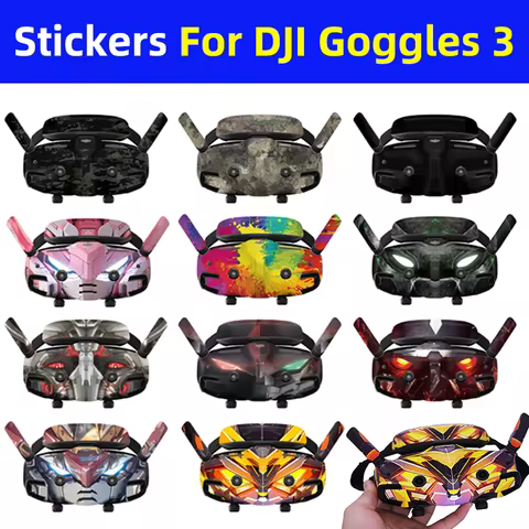 For DJI Avata 2 Drone Flight Glasses Stickers Goggles 3 Anti-scratch Decals Protective Film Personal