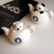 White Bear Cafe Mug Coffee Cup Cartoon Cup Three-Dimensional Cute Panda Coffee Pot Flower Teapot Fre